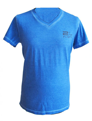 T-Shirt cold dyed royal blue men