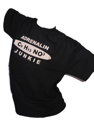 T-Shirt "Adrenalin Junkie"black